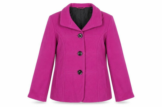 Womens UK Size 16 Gray & Osbourn Pink Overcoat