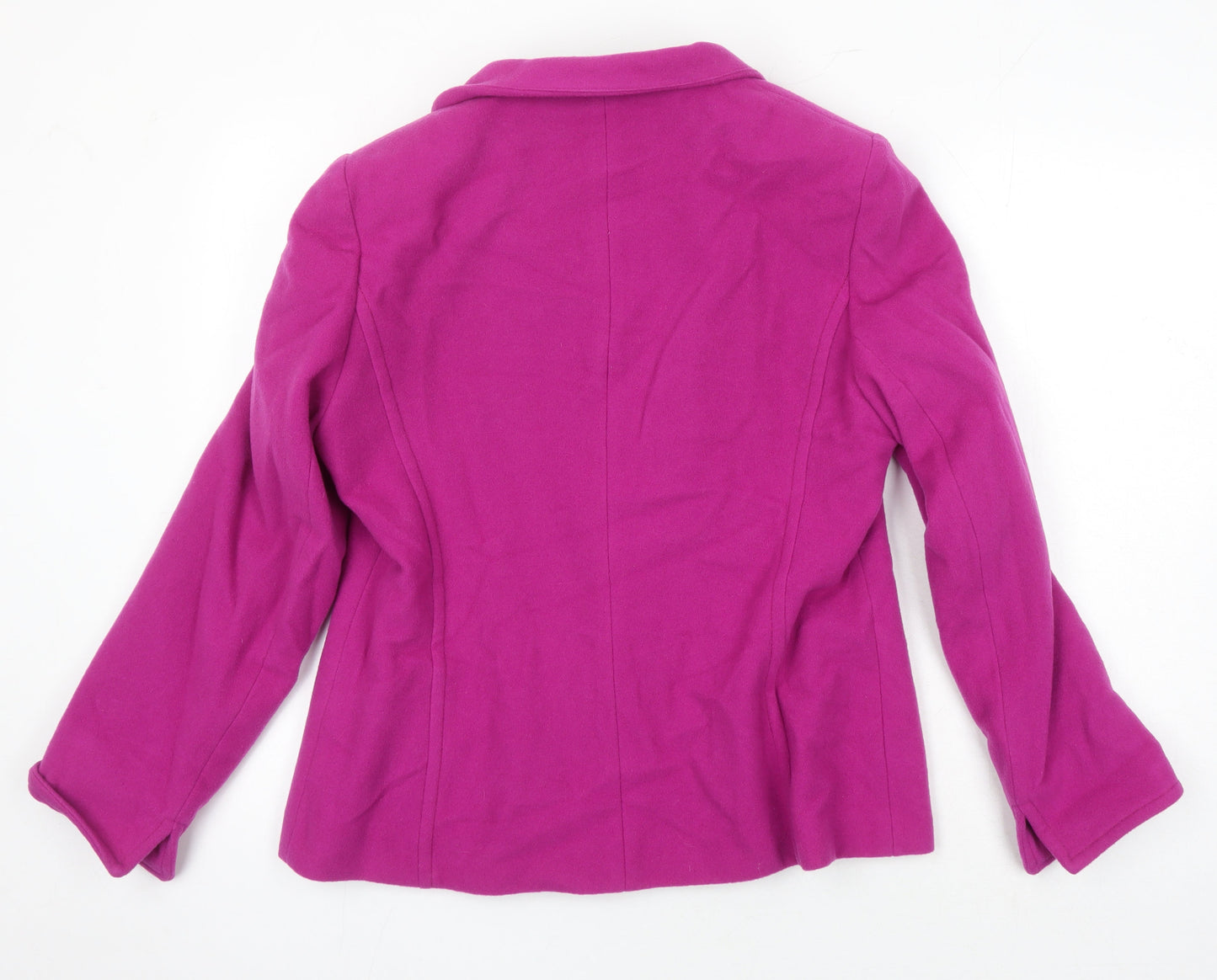 Womens UK Size 16 Gray & Osbourn Pink Overcoat