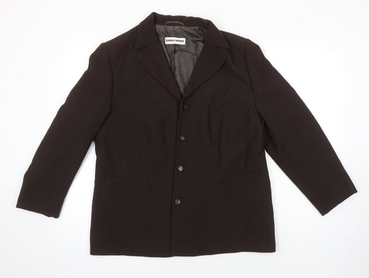 Gerry Weber Womens Brown Jacket Blazer Size 18
