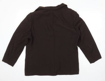 Gerry Weber Womens Brown Jacket Blazer Size 18