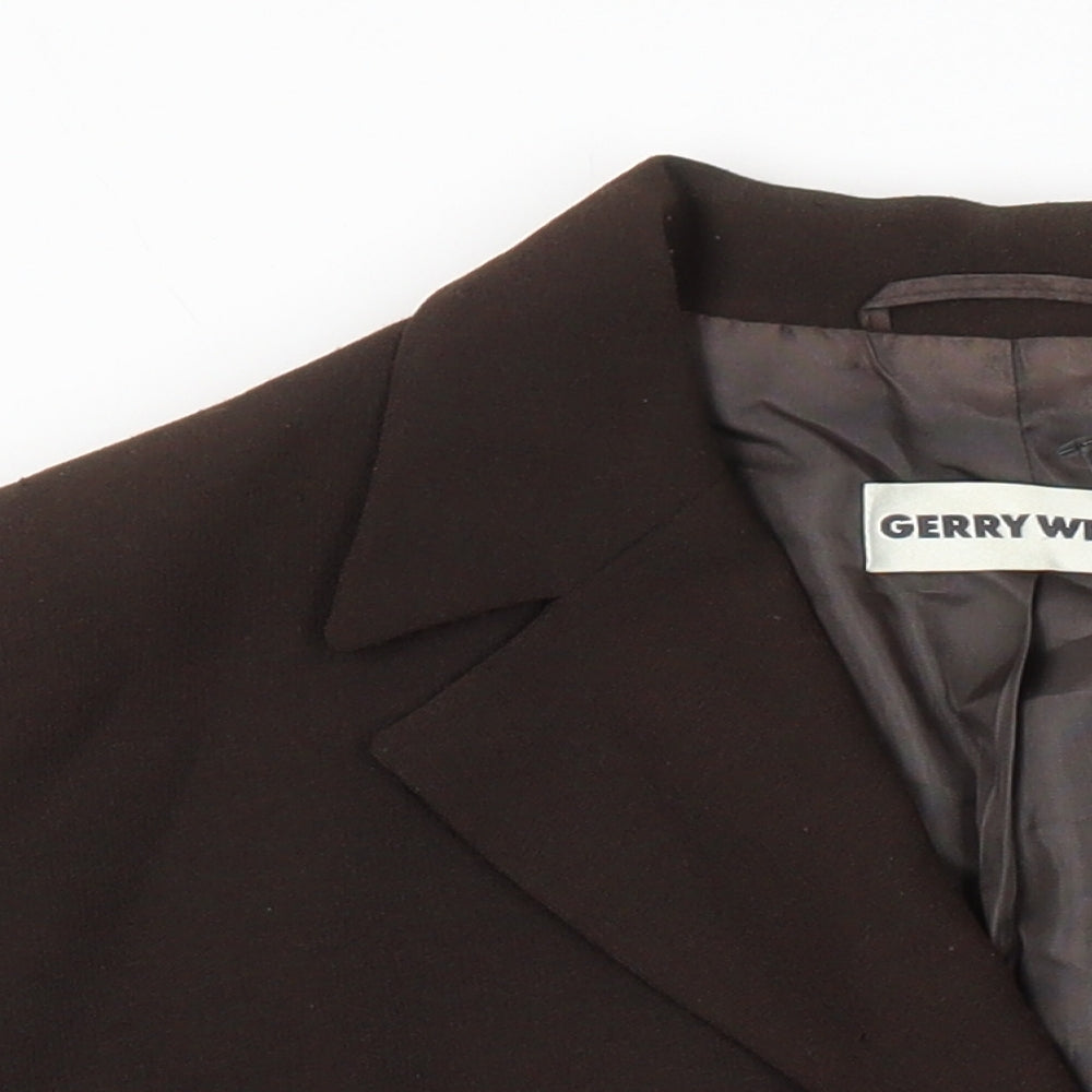 Gerry Weber Womens Brown Jacket Blazer Size 18