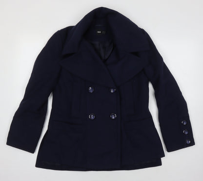 Womens UK Size 8 ASOS Blue Overcoat