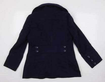 Womens UK Size 8 ASOS Blue Overcoat