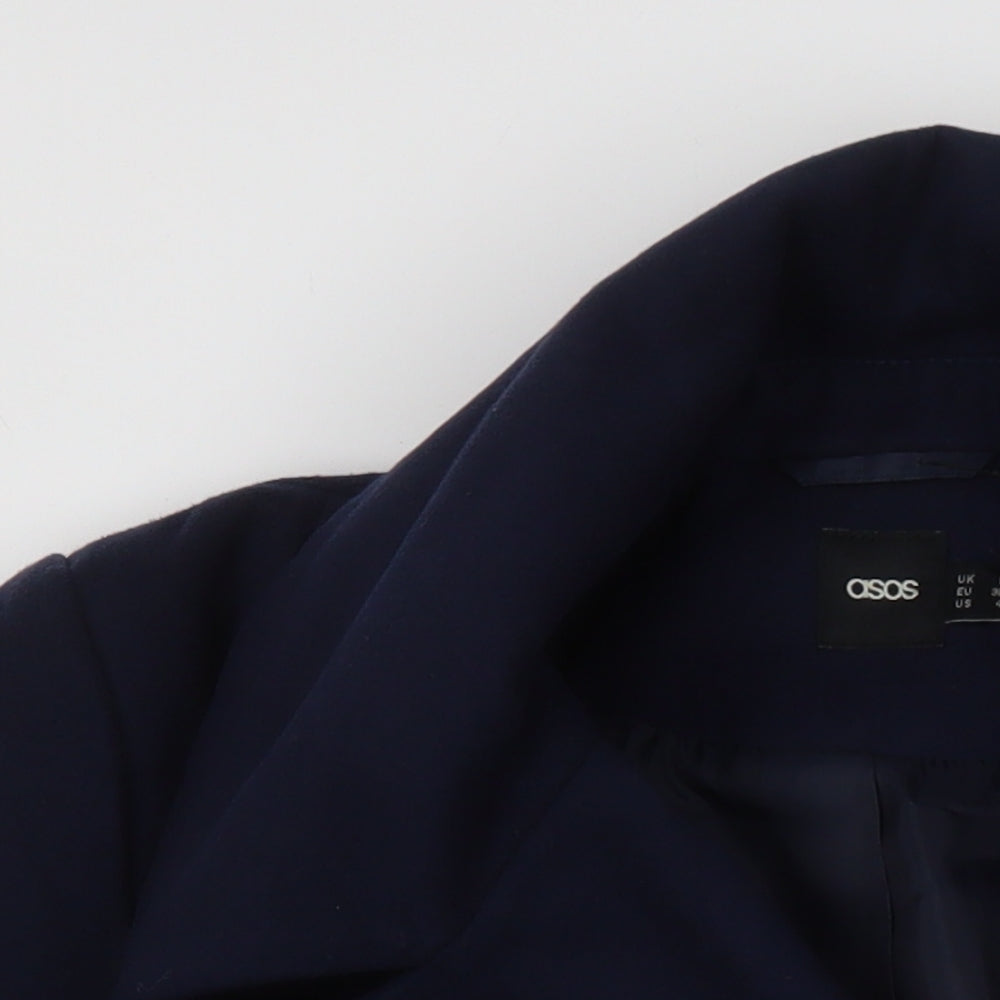 Womens UK Size 8 ASOS Blue Overcoat