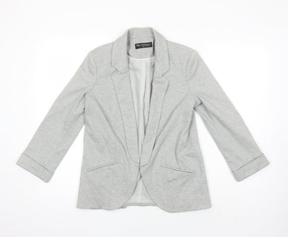Additional front view of Miss Selfirdge women’s grey jacket blazer, size UK 10
