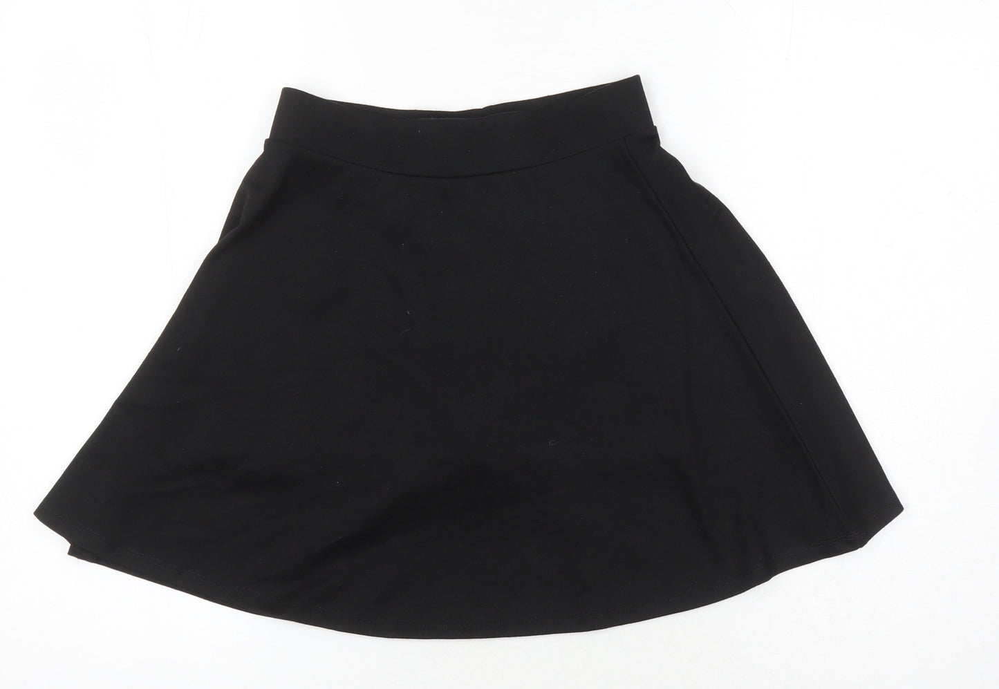 NEXT Girls Black Polyester A-Line Skirt Size 11 Years Regular - Elasticated waist