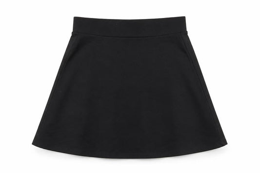 Next Girls Black Polyester A-Line Skirt Size 11 Years Regular - Elasticated waist