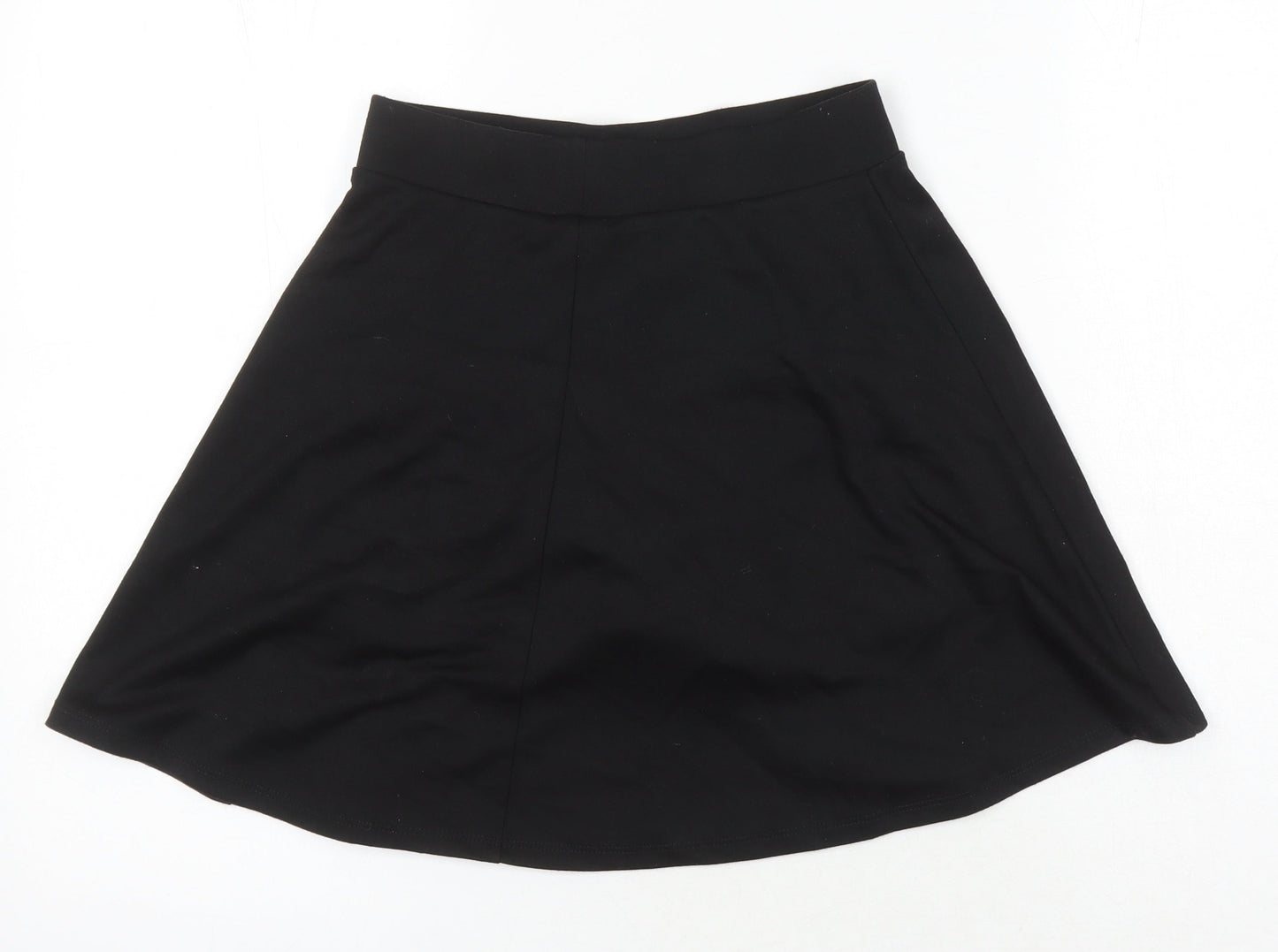 NEXT Girls Black Polyester A-Line Skirt Size 11 Years Regular - Elasticated waist