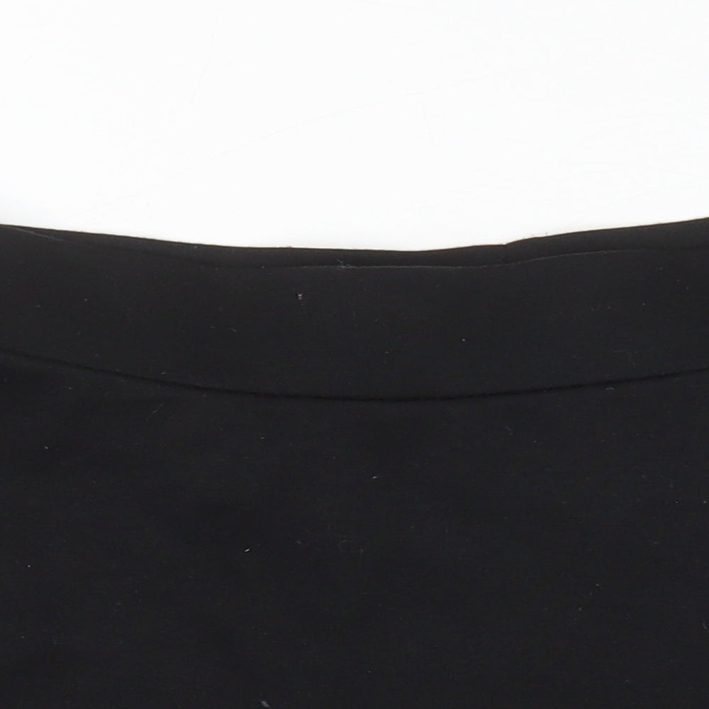 NEXT Girls Black Polyester A-Line Skirt Size 11 Years Regular - Elasticated waist