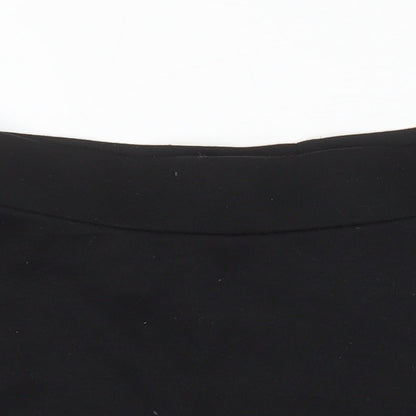 NEXT Girls Black Polyester A-Line Skirt Size 11 Years Regular - Elasticated waist