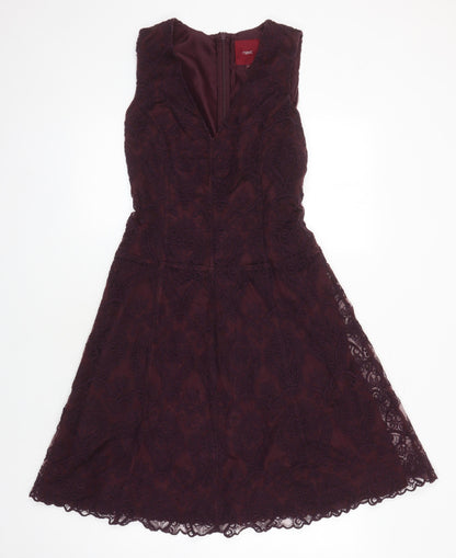 NEXT Womens Purple Chlorofibre A-Line Size 8 Sweetheart