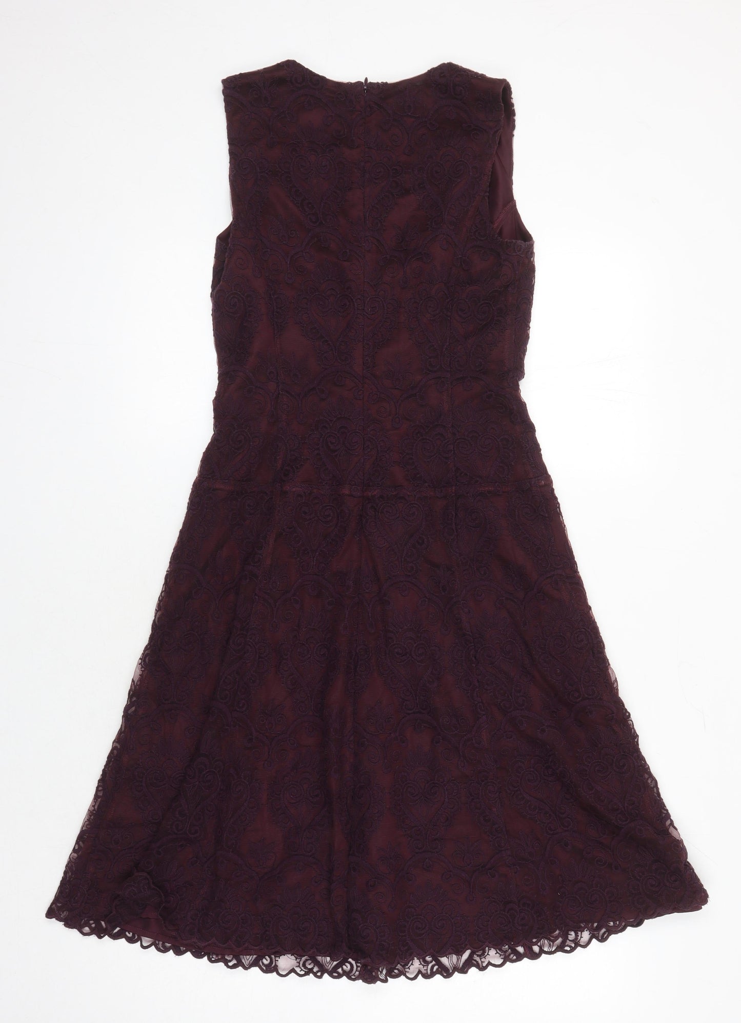 NEXT Womens Purple Chlorofibre A-Line Size 8 Sweetheart