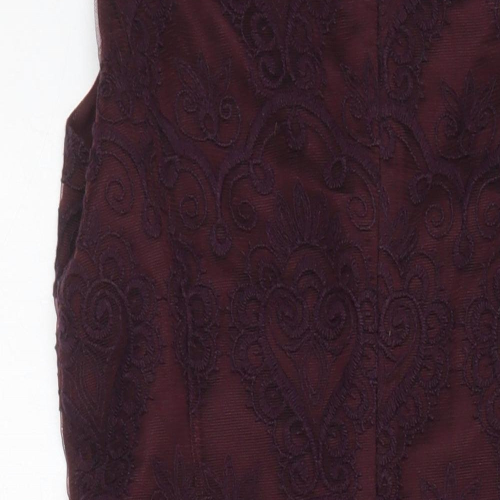 NEXT Womens Purple Chlorofibre A-Line Size 8 Sweetheart