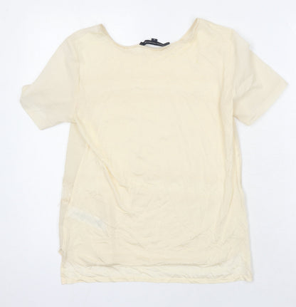 Womens UK Size S French Connection Ivory Tunic Blouse