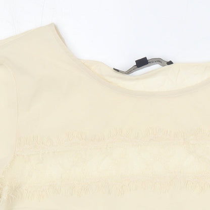 Womens UK Size S French Connection Ivory Tunic Blouse