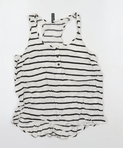 Womens UK Size 6 H&M Ivory Basic T-Shirt