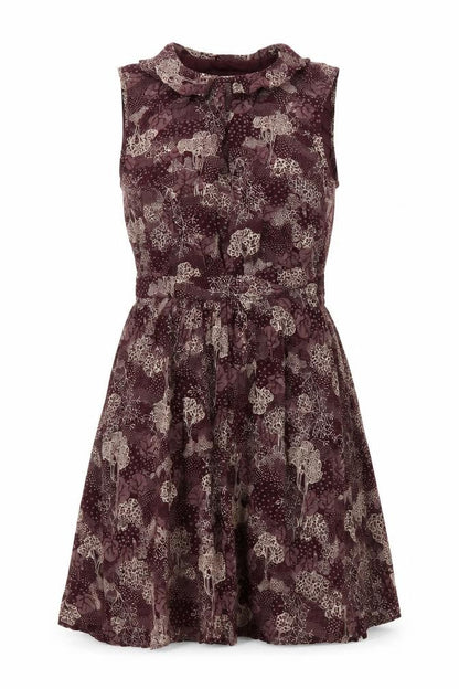 Jack Wills Womens Purple Geometric Viscose A-Line Size 8 Collared