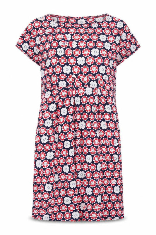 Faithful & True Womens Multicoloured Floral Viscose Shift Size 14 Boat Neck