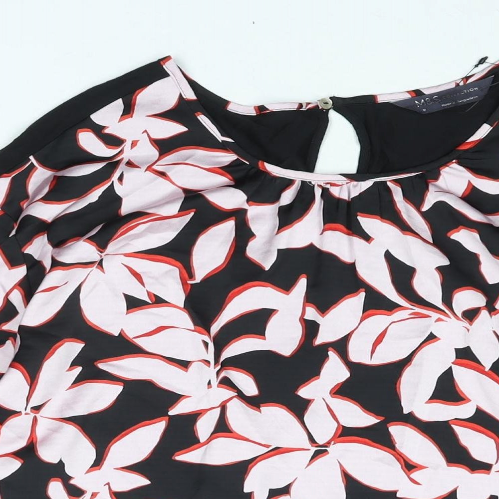 Womens UK Size 8 Marks and Spencer Multicoloured Basic Blouse
