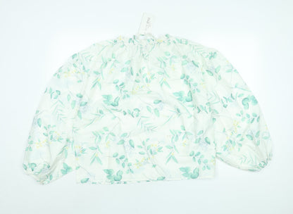 Womens UK Size 14 In the Style White Basic Blouse