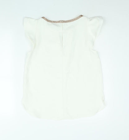 Womens UK Size 10 River Island White Basic Blouse