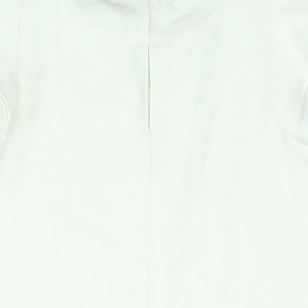 Womens UK Size 10 River Island White Basic Blouse