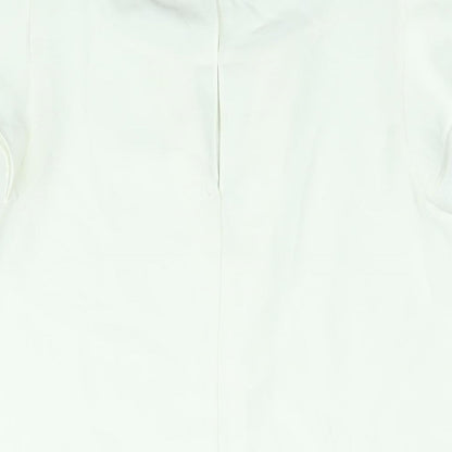 Womens UK Size 10 River Island White Basic Blouse
