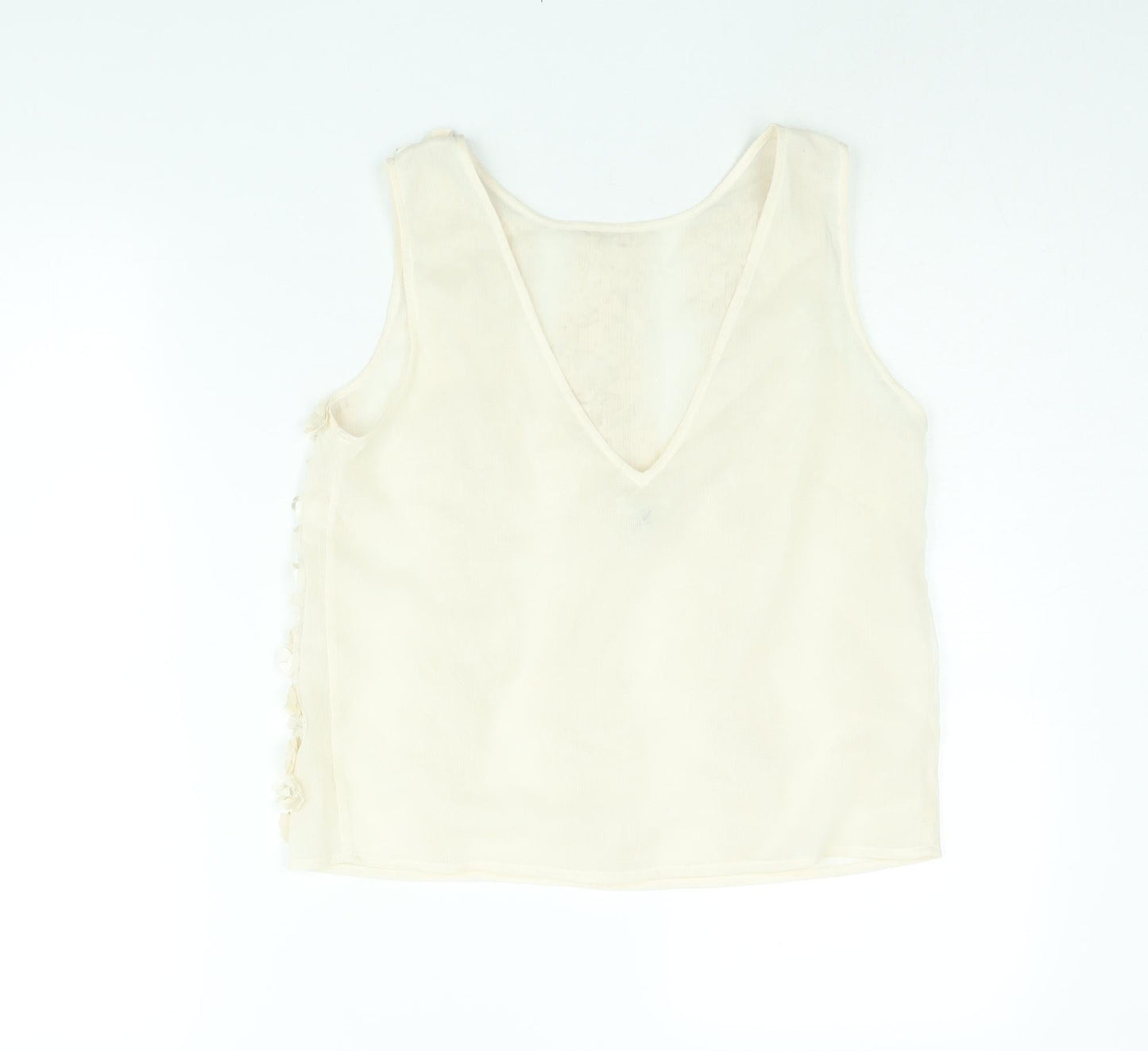 Womens UK Size 12 River Island Ivory Camisole Blouse