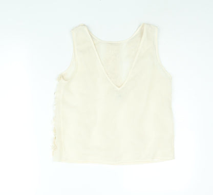 Womens UK Size 12 River Island Ivory Camisole Blouse