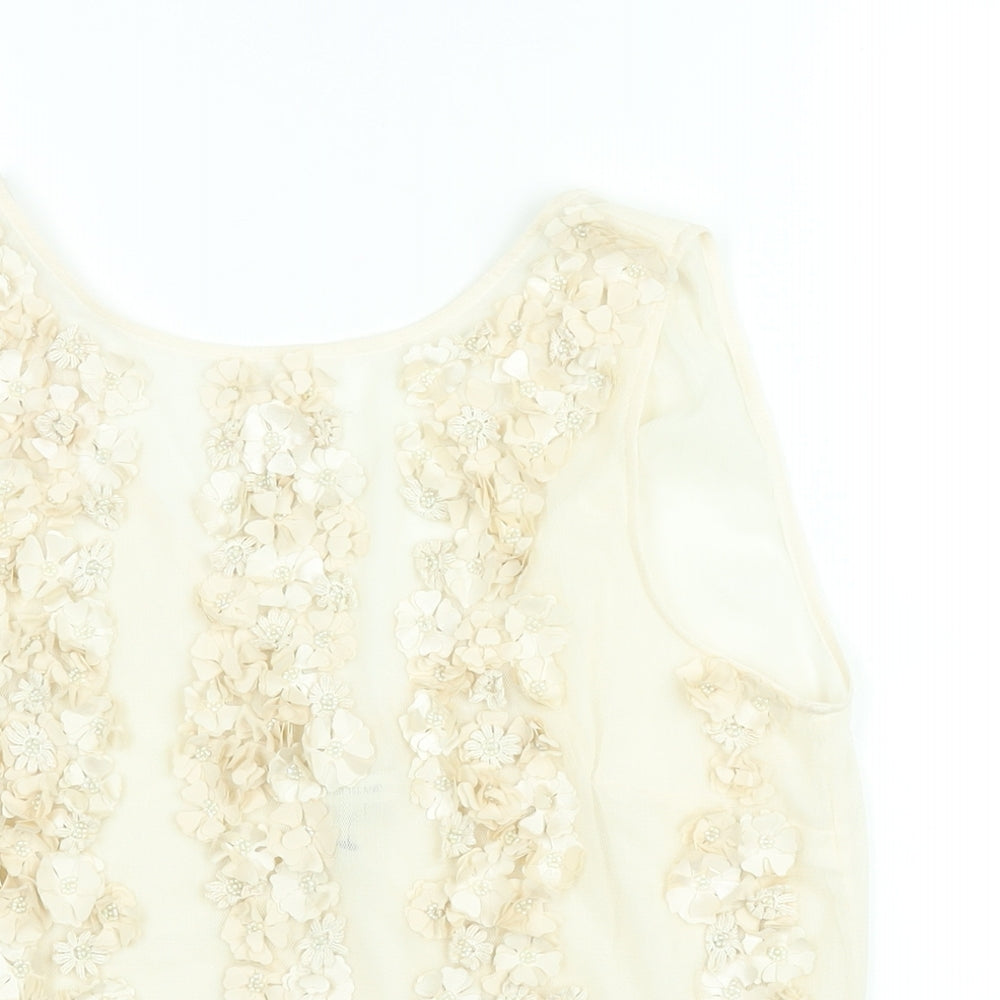 Womens UK Size 12 River Island Ivory Camisole Blouse
