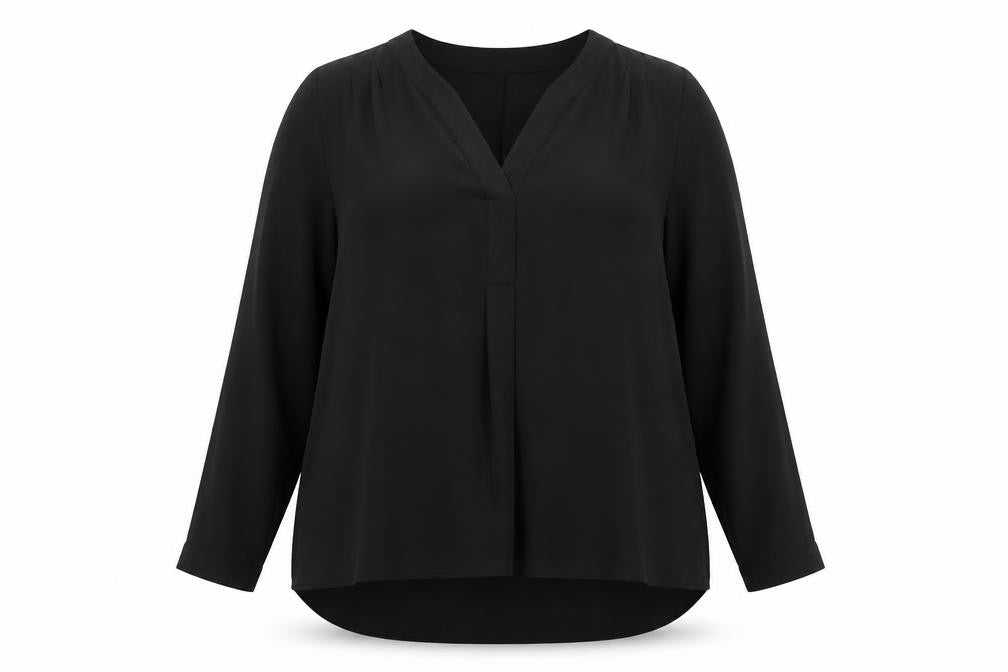 Womens UK Size 14 Arcadia Black Basic Blouse