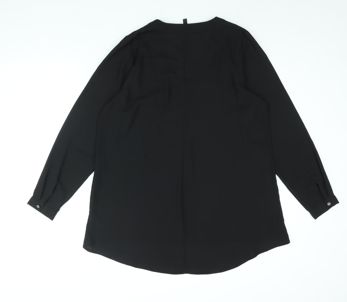 Womens UK Size 14 Arcadia Black Basic Blouse