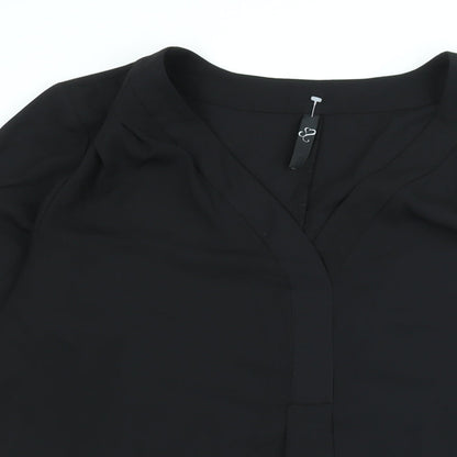 Womens UK Size 14 Arcadia Black Basic Blouse