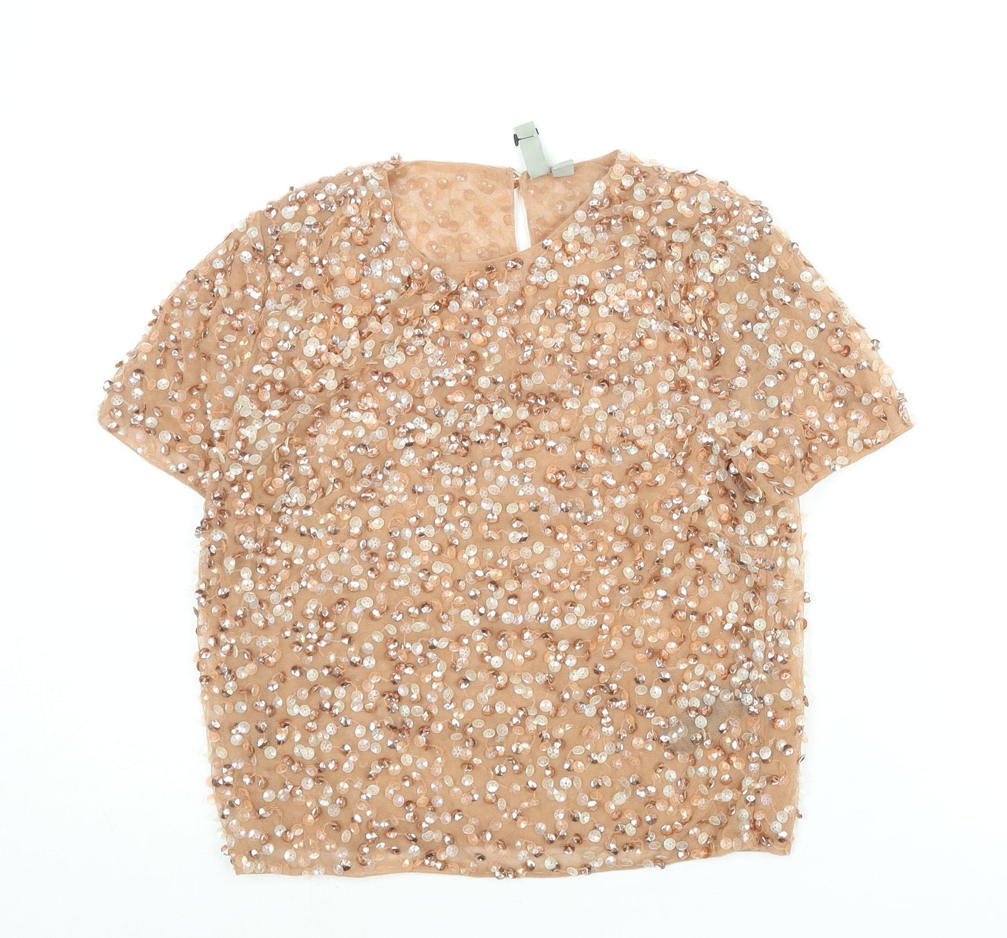 Womens UK Size 4 ASOS Pink Basic Blouse