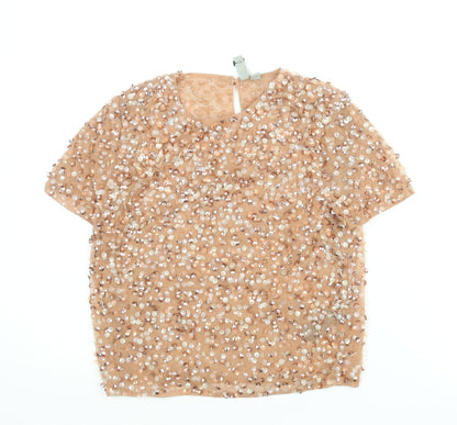 Womens UK Size 4 ASOS Pink Basic Blouse