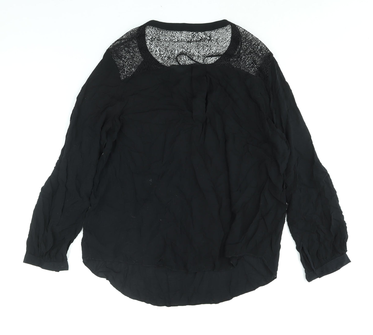 Womens UK Size 16 Principles Black Basic Blouse