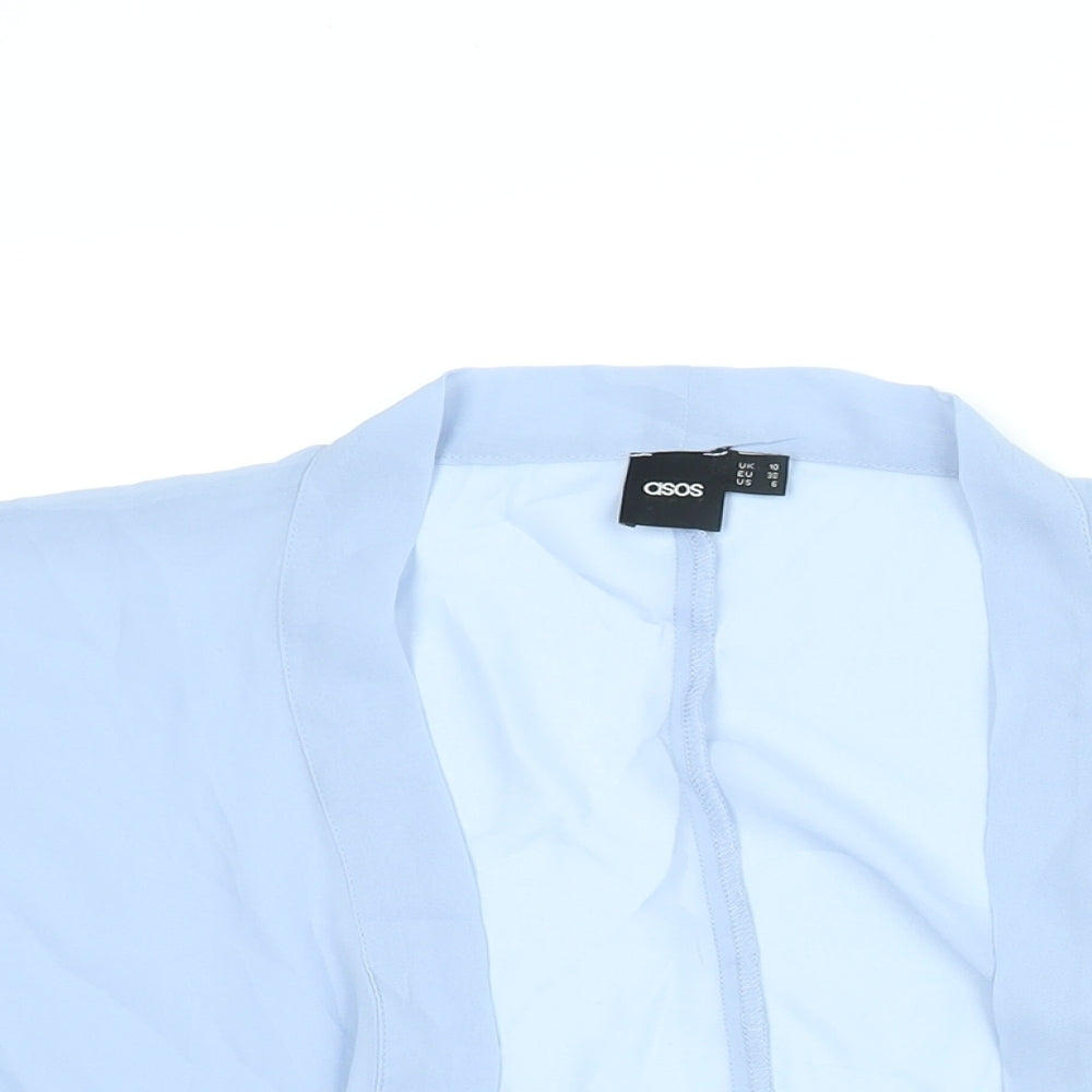 Womens UK Size 10 ASOS Blue Kimono Blouse