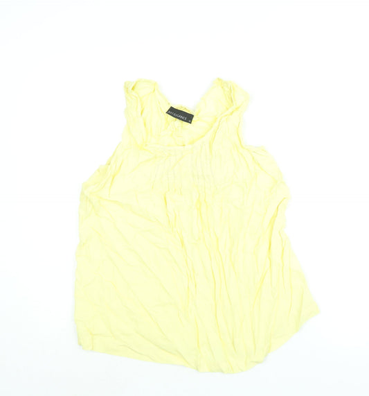 Womens UK Size 12 Just Elegance Yellow Camisole Blouse