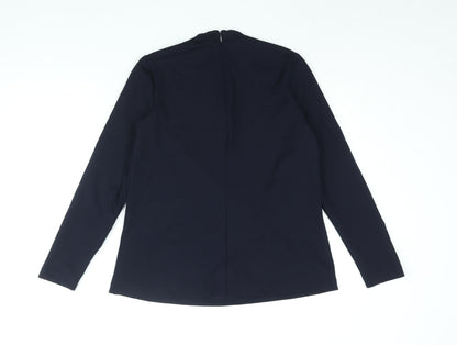 Womens UK Size 10 Warehouse Blue Basic Blouse