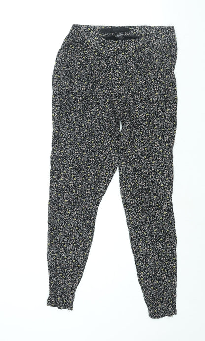 Womens UK Size 8 NEXT Regular Fit Harem Black Trousers