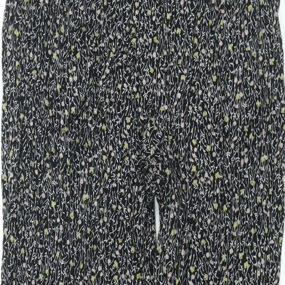 Womens UK Size 8 NEXT Regular Fit Harem Black Trousers