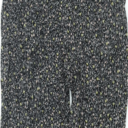 Womens UK Size 8 NEXT Regular Fit Harem Black Trousers