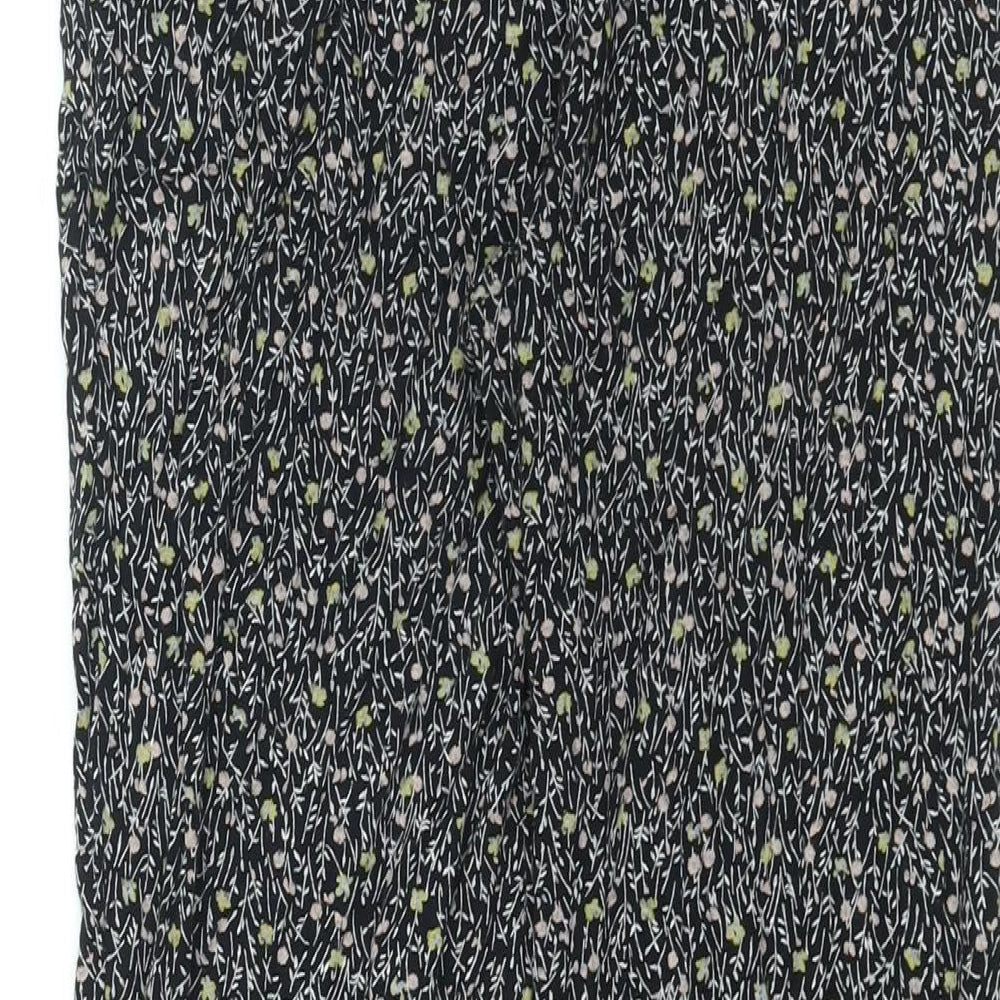 Womens UK Size 8 NEXT Regular Fit Harem Black Trousers