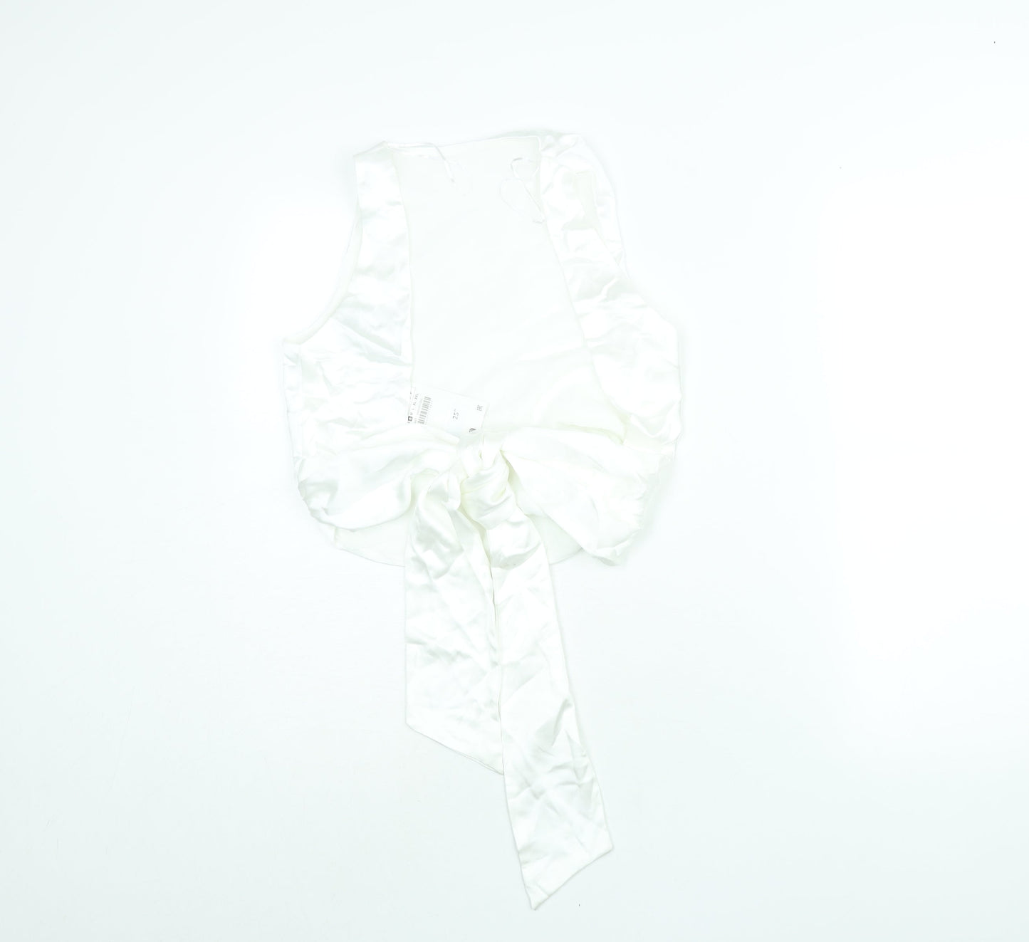 Womens UK Size S Zara White Basic Blouse