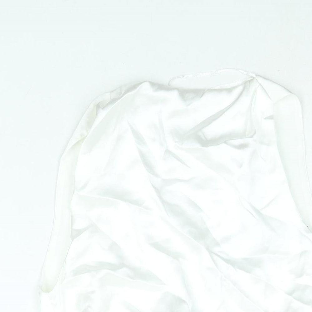 Womens UK Size S Zara White Basic Blouse