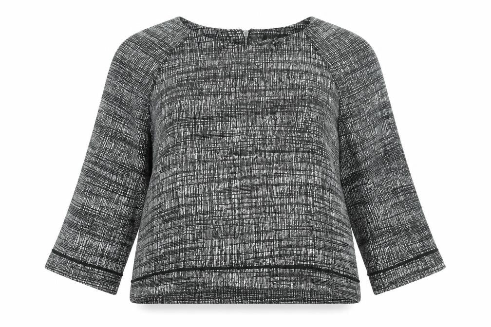 Womens UK Size L Zara Black Basic Blouse