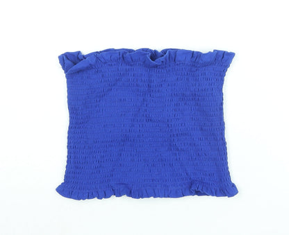 Womens UK Size M H&M Blue Basic Blouse