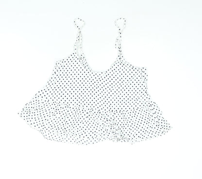 Womens UK Size 12 Topshop White Camisole Blouse
