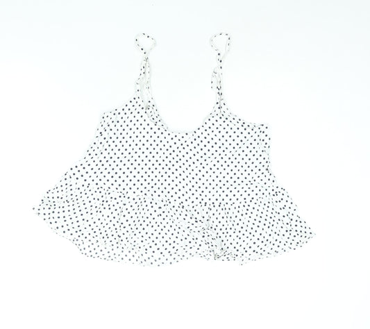 Womens UK Size 12 Topshop White Camisole Blouse