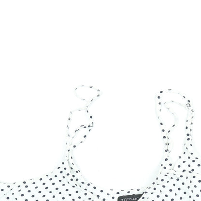 Womens UK Size 12 Topshop White Camisole Blouse